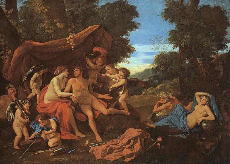 Nicolas Poussin Mars and Venus France oil painting art